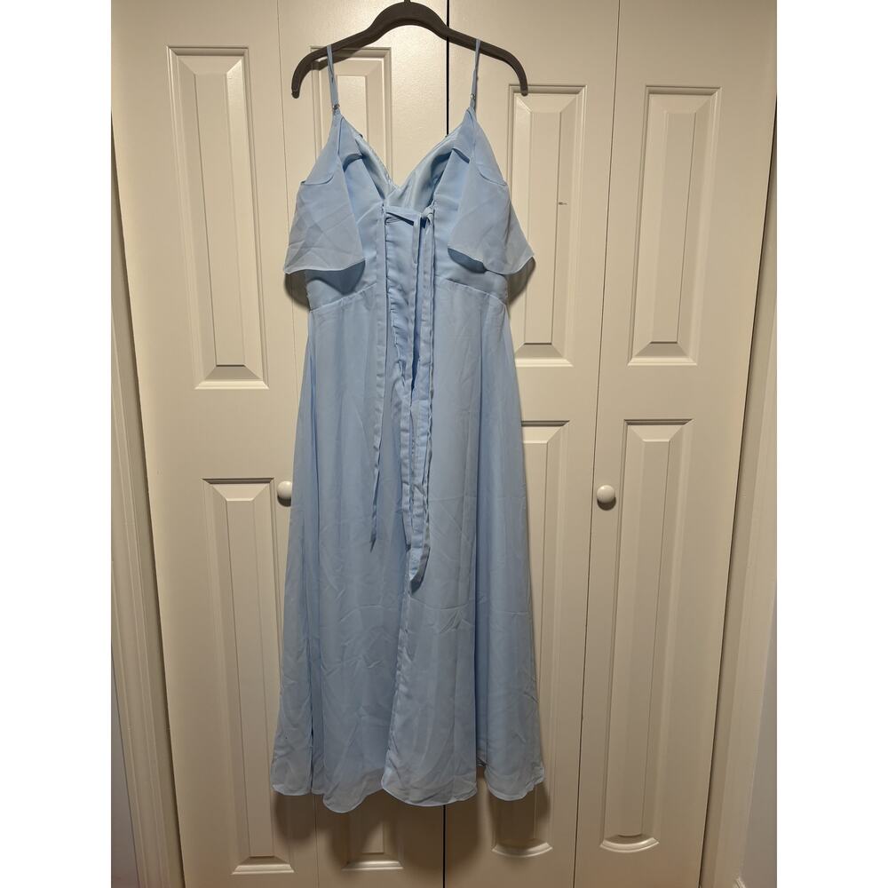 Women’s Light Blue Off-Shoulder Evening Dress Size 12 - Picture 9 of 9